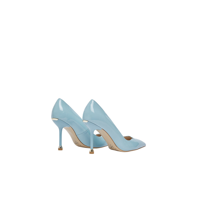 Décolleté Donna in vernice celeste