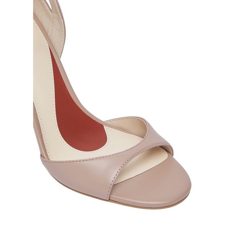 Sandali Donna con tacco in nappa nude dettaglio