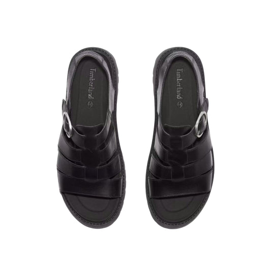 Sandalo Donna con tomaia a ragnetto e fibbia metallic