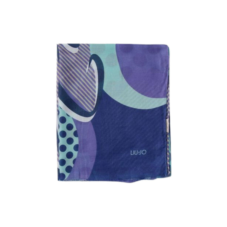 Pashmina Donna a pois con logo