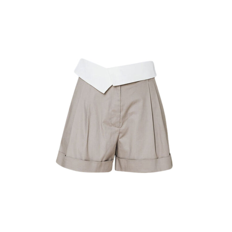 Shorts Donna con risvolto in vita