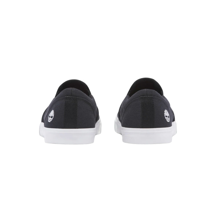 Sneakers Uomo slip on con tomaia in tessuto e logo ricamato