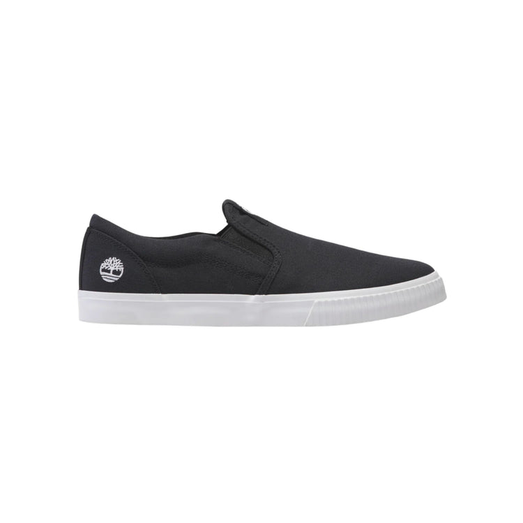 Sneakers Uomo slip on con tomaia in tessuto e logo ricamato