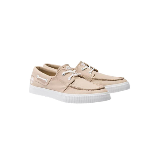 Sneakers basse con allacciatura frontale e cuciture in rilievo