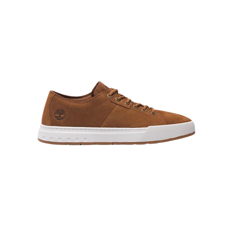 Sneakers in pelle con lacci colore Marrone