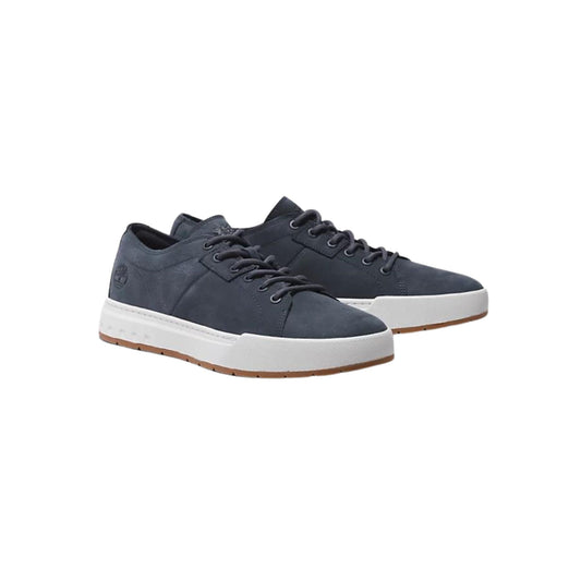 Sneakers in pelle con lacci colore Blu