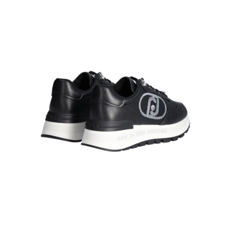 Sneakers Donna con platform con scritta