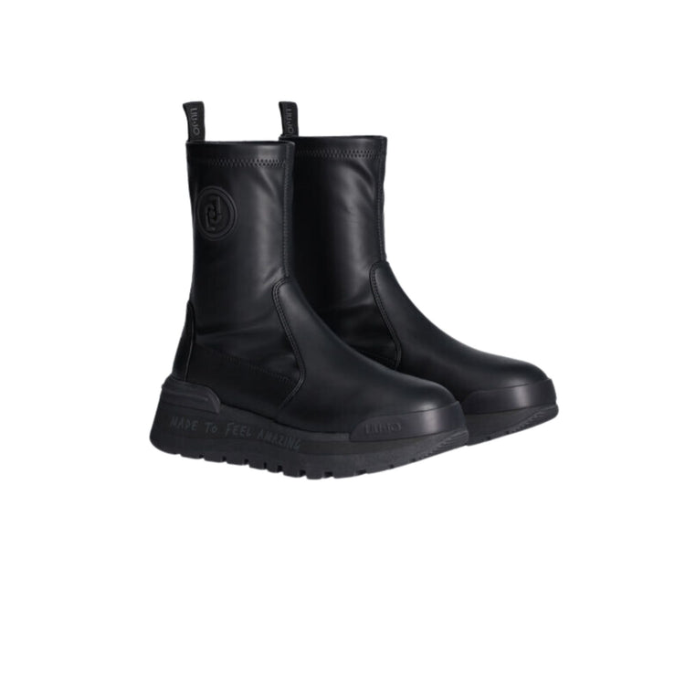 Stivaletto Donna con suola con scritta