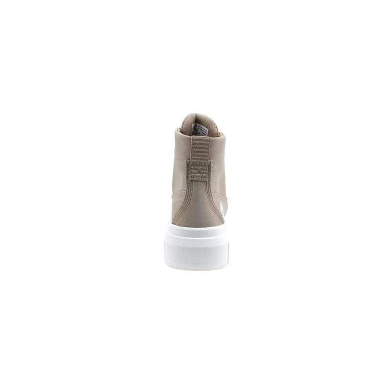 Women's fabric ankle boot with laces
