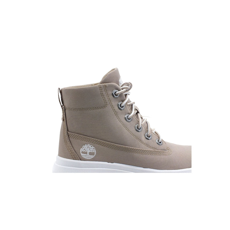 Women's fabric ankle boot with laces
