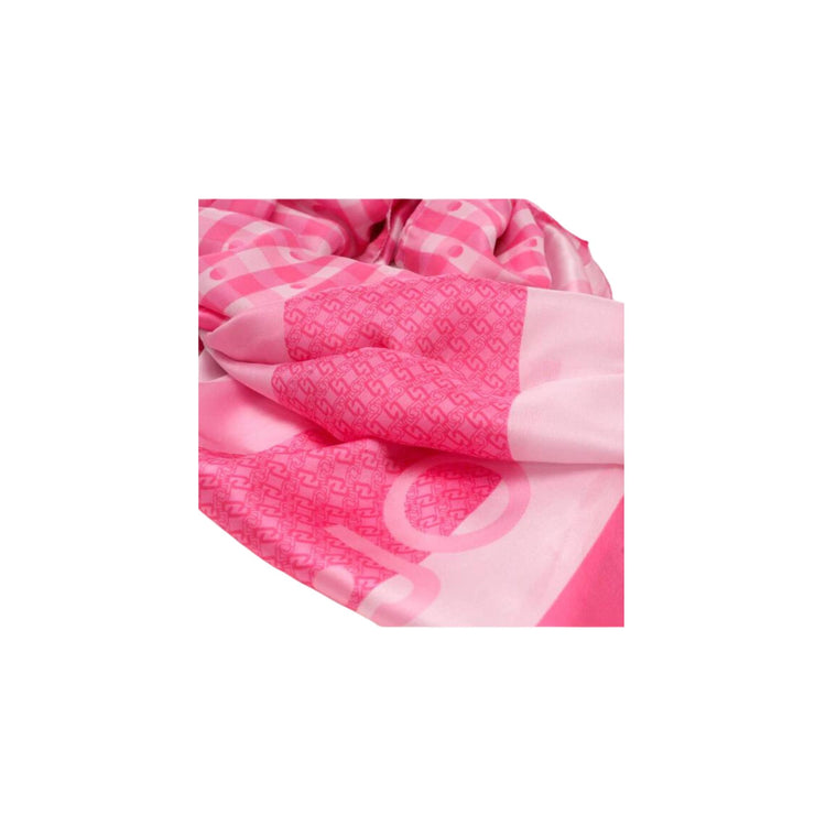 Pashmina Donna stampa geometrica con logo