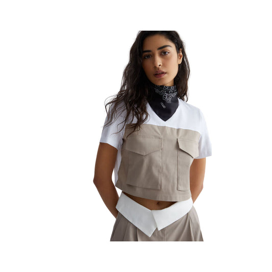 T-shirt femme avec grandes poches