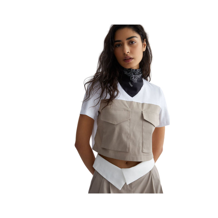 T-shirt femme avec grandes poches