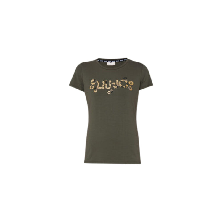 T-shirt femme avec logo strass