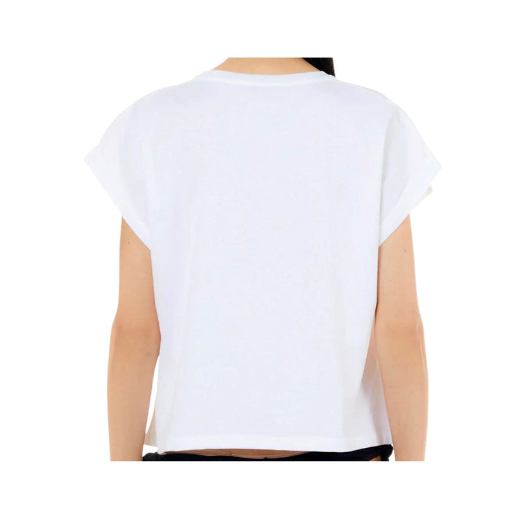 Women's T-shirt with logo rhinestones