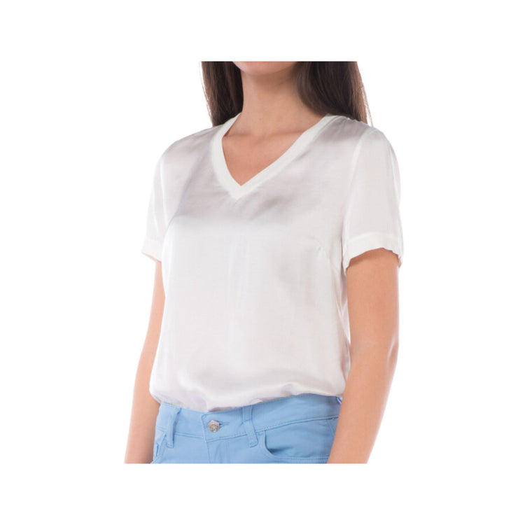 Women's blouse with V-neck