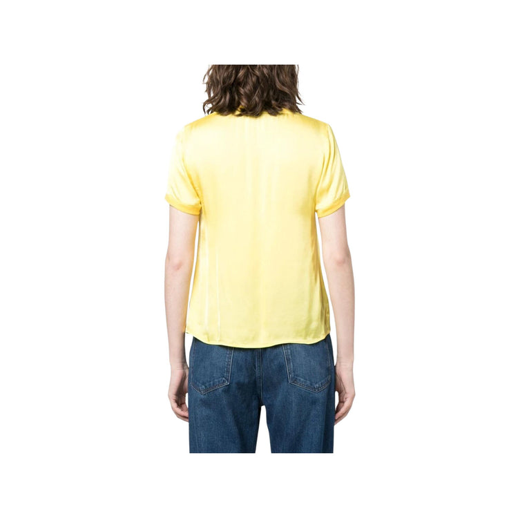 Women's blouse with V-neck