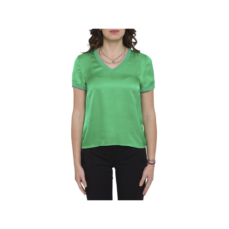 Women's blouse with V-neck
