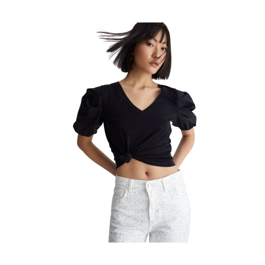 Top femme manches ballon