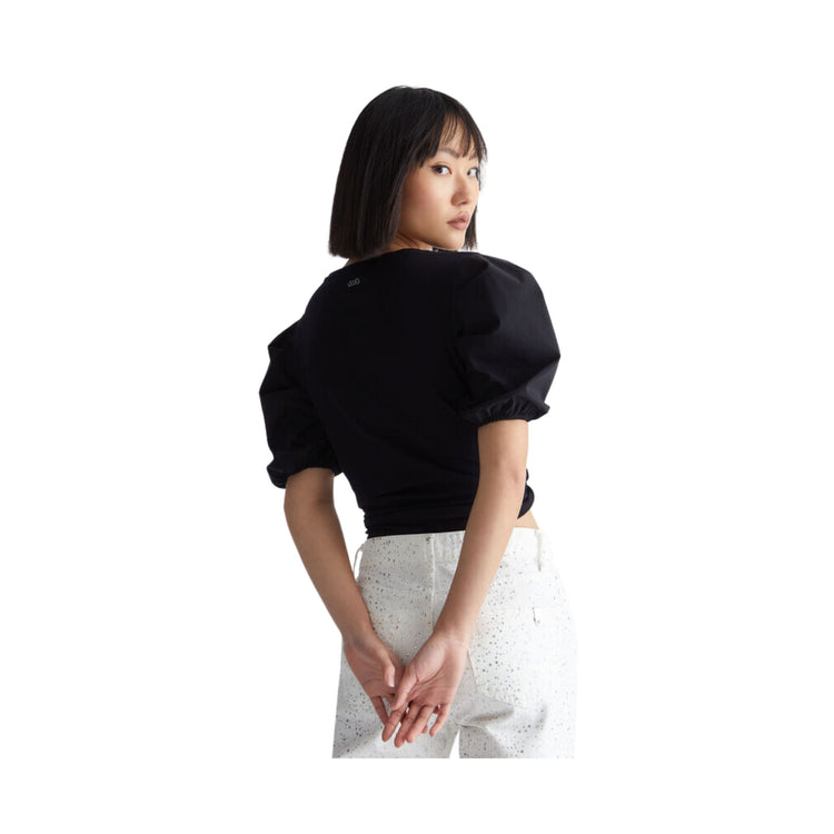 Top femme manches ballon