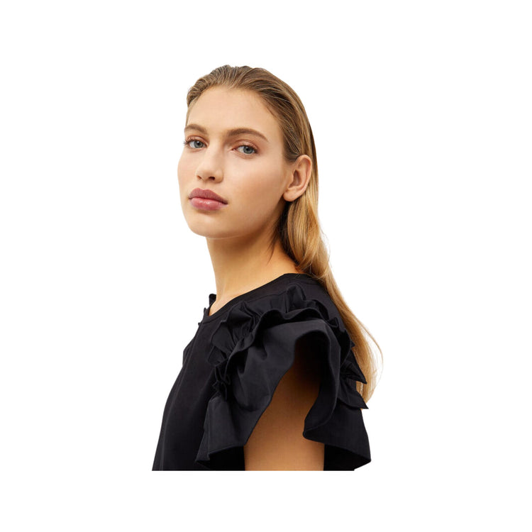 Women's t-shirt with ruffles - Orchidea