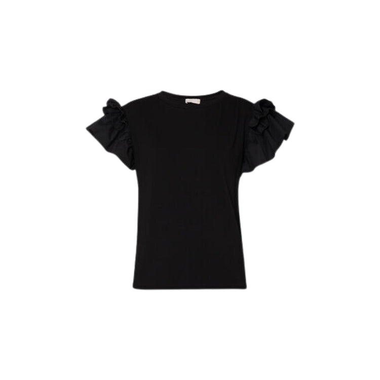 Women's t-shirt with ruffles - Orchidea