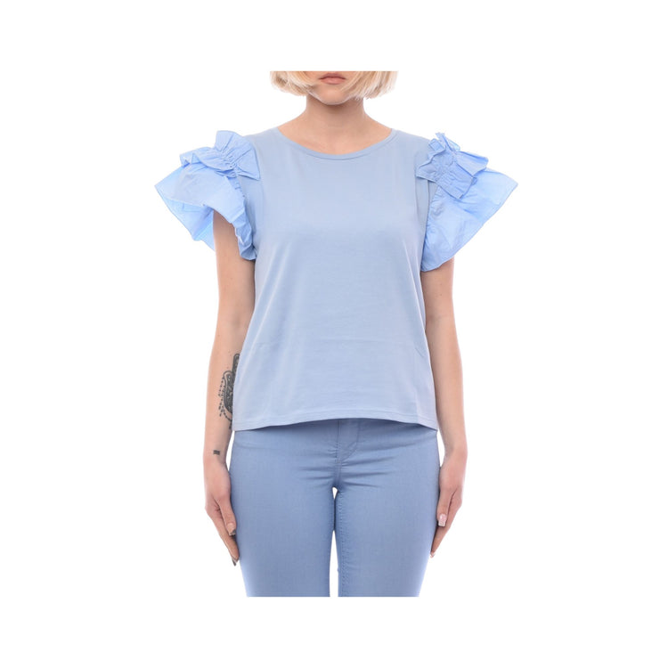 Women's t-shirt with ruffles - Orchidea