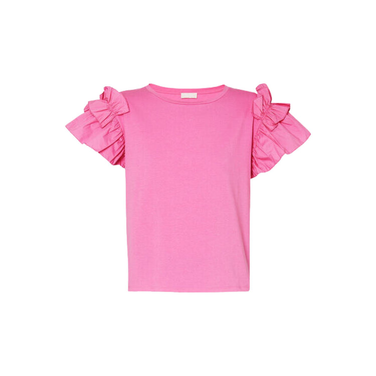 Women's t-shirt with ruffles - Orchidea