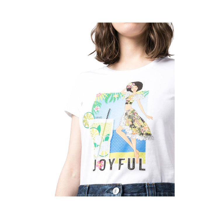 Women's T-shirt with print on the chest