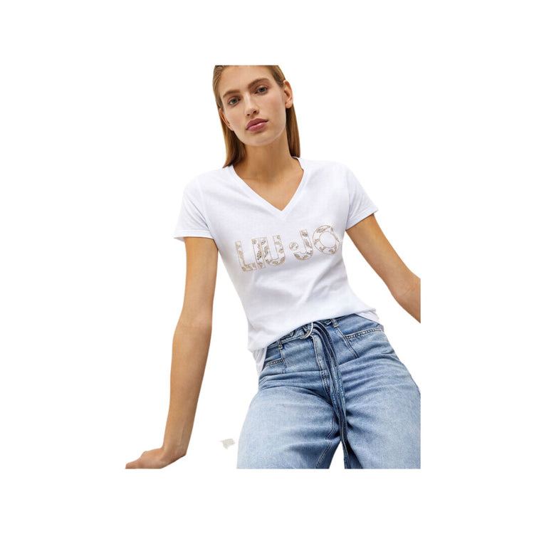 Women's T-shirt with lettering logo