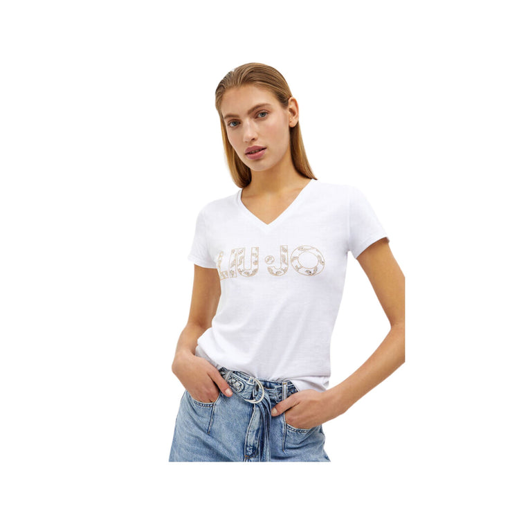 Women's T-shirt with lettering logo