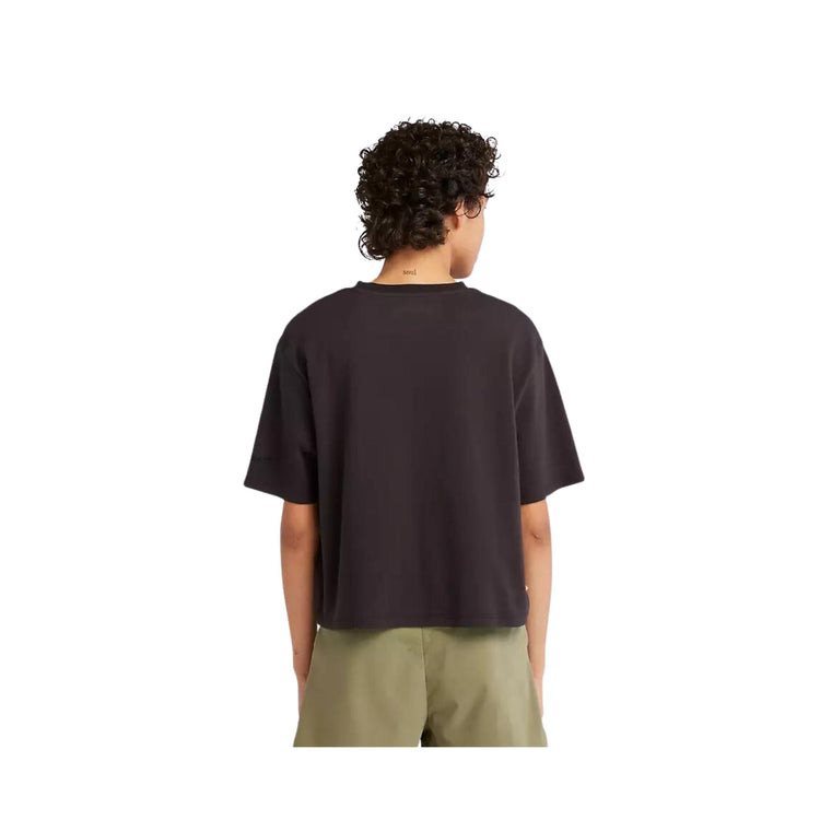 T-shirt Donna con drappeggio frontale