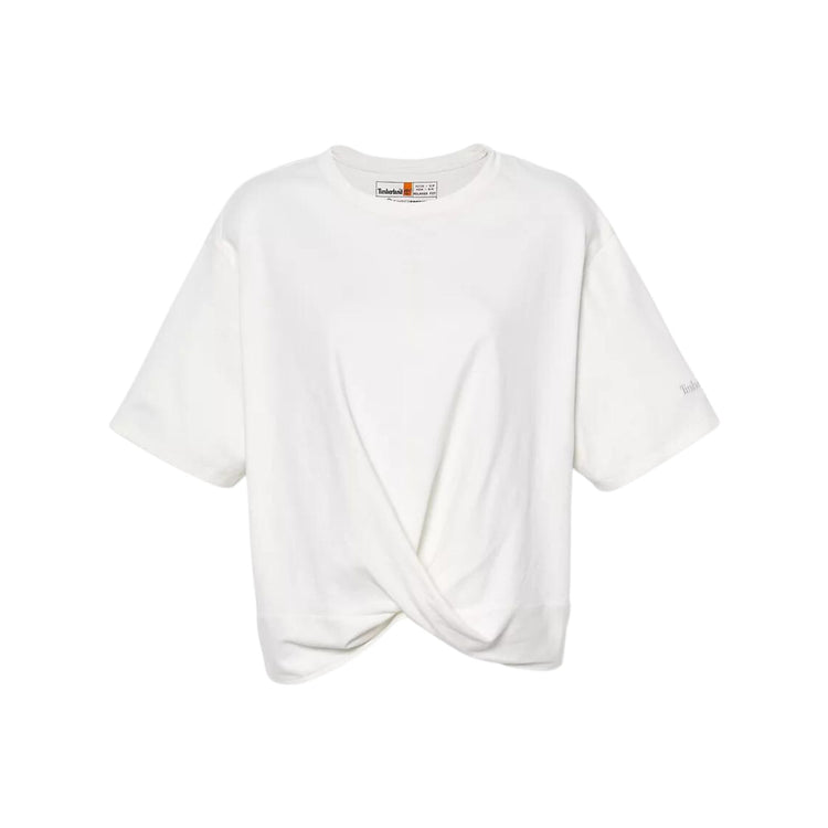 T-shirt Donna con drappeggio frontale