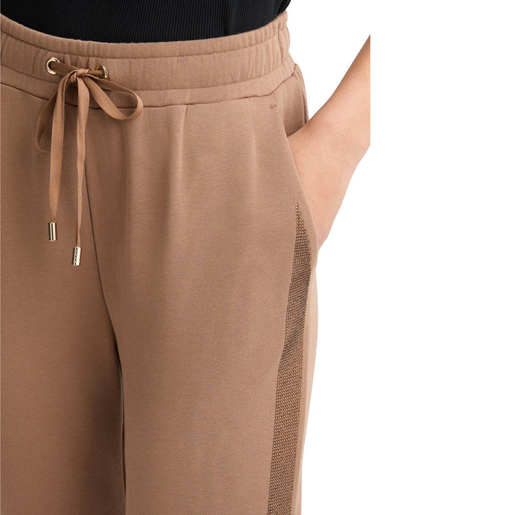 Pantaloni Donna in felpa Marrone dettaglio