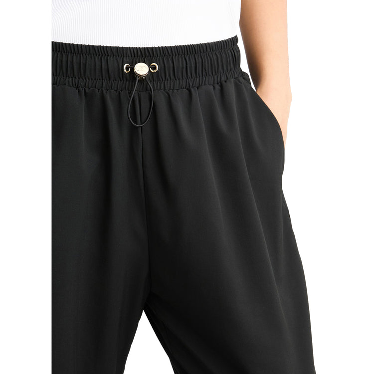 Pantaloni donna in misto bambù stretch Nero dettaglio