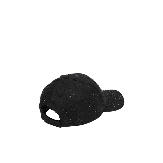 Cappello Donna da baseball Nero con strass retro