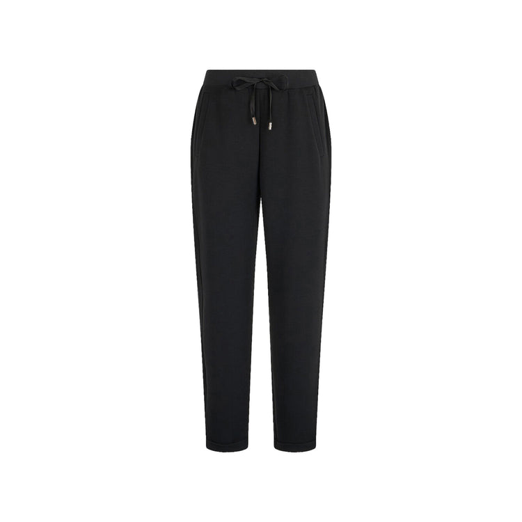 Pantaloni jogging da donna in scuba Nero