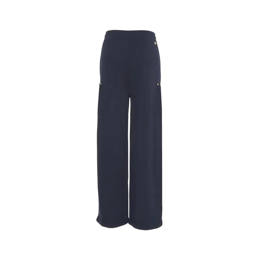 Pantalone Donna a gamba ampia Blu retro