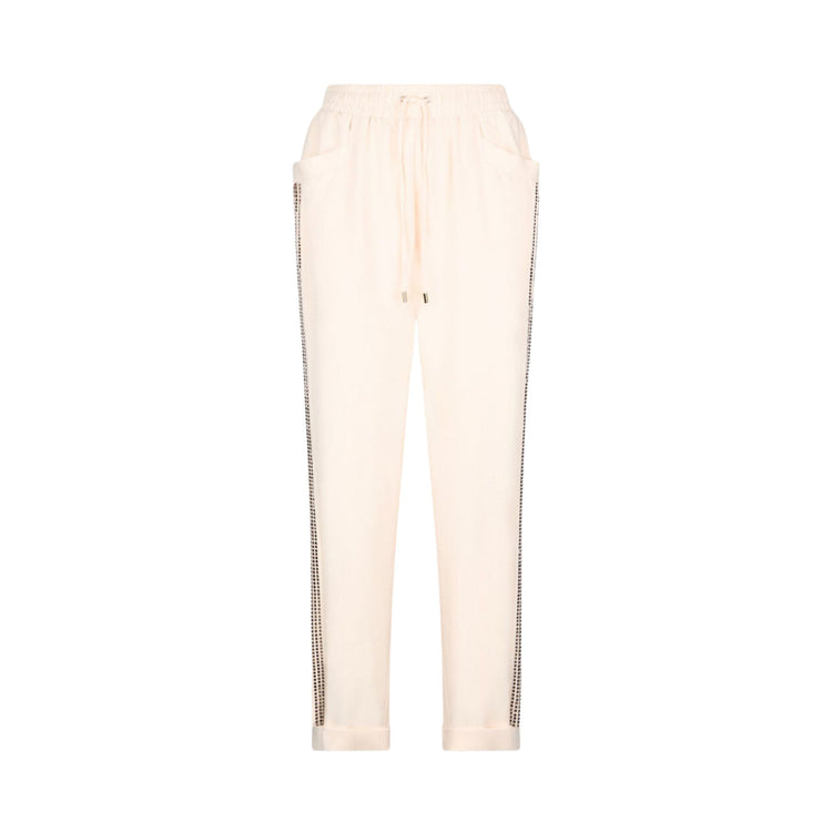 Pantaloni Donna con strass laterali