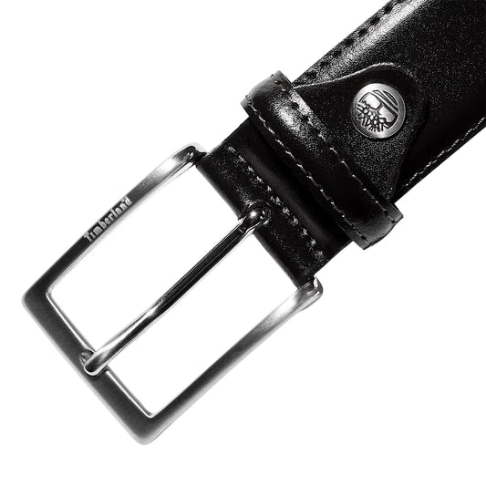 Cintura Uomo Classica 35 mm Regolabile in Pelle Nera dettaglio