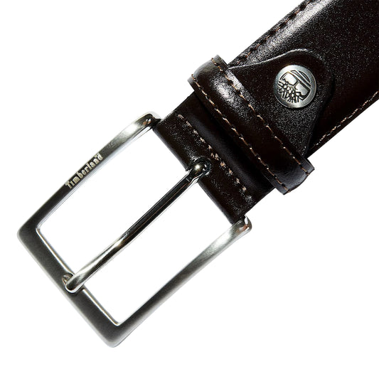 Cintura Uomo Classica 35 mm Regolabile in Pelle Marrone scuro dettaglio