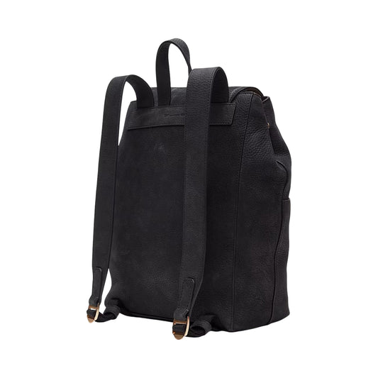 Zaino Donna 11 litri in morbida pelle nera retro