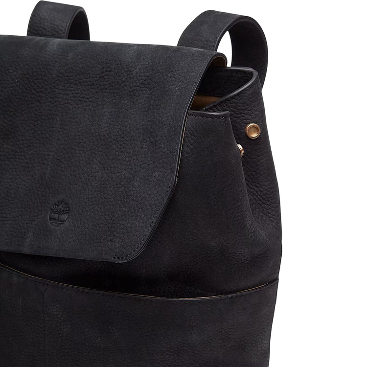 Zaino Donna 11 litri in morbida pelle nera dettaglio