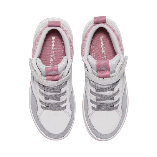 Sneakers Bambino Mid con cinturino Grigio chiaro