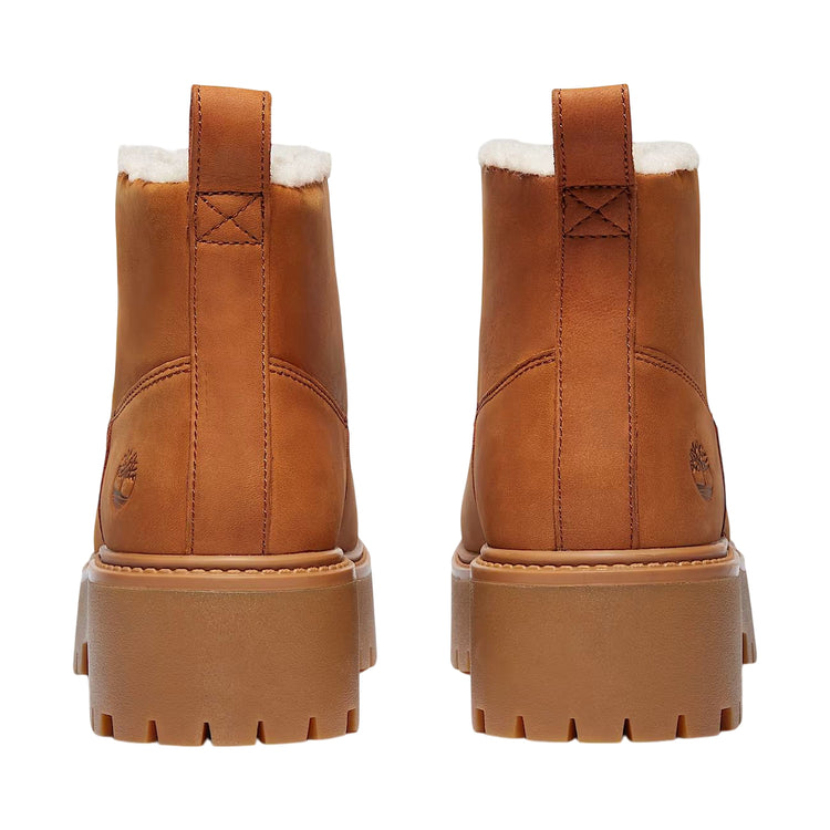 Stivali foderati Donna con Plateau Stone Street Marrone retro