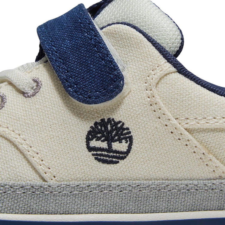 Sneakers Bambino con velcro Stone Jump Beige dettaglio