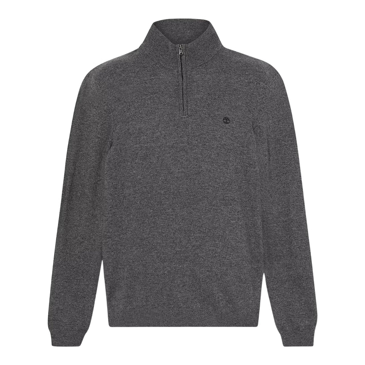 Maglione Uomo con zip a 1/4 Cohas Broo Grigio