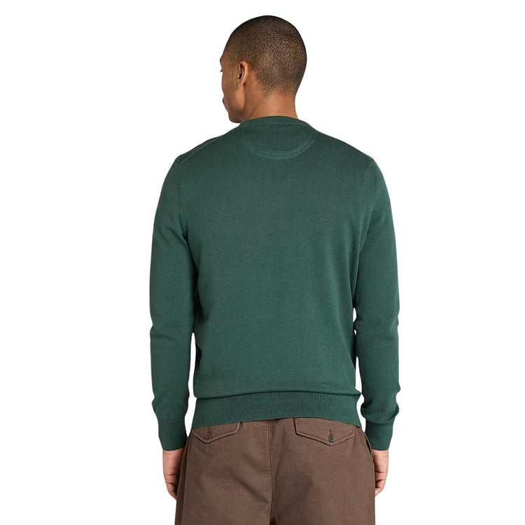 Maglione Uomo in cotone Williams River Verde scuro modello retro
