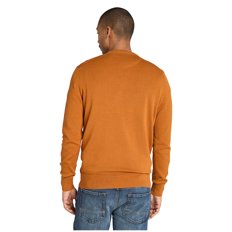 Maglione Uomo in cotone Williams River Arancione modello retro