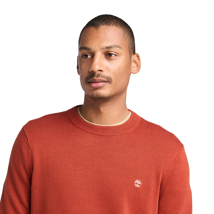 Maglione Uomo Williams River Rosso modello frontale ravvicinato